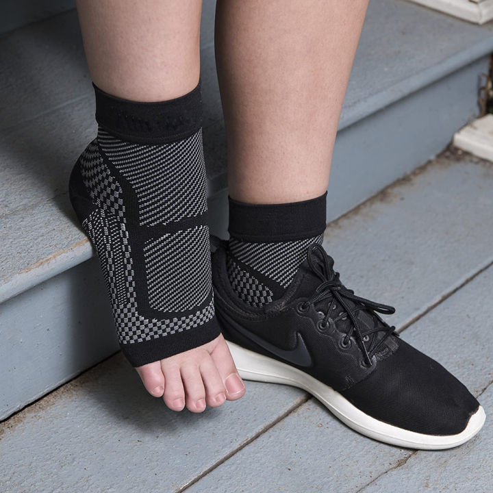 1คู่ผ้ารัดข้อเท้าปลอกรัดสวมแขน-บรรเทาเอ็นร้อยหวายอักเสบปวดข้อถุงเท้า-fasciitis-plantar-กับที่รองรับส่วนโค้งเท้า