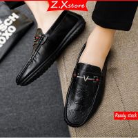 Kasut Lelaki Loafers รองเท้าลำลองแฟชั่นรองเท้าหนังเรือรองเท้าออกงานสำหรับผู้ชาย Kasut Kulit Lelaki