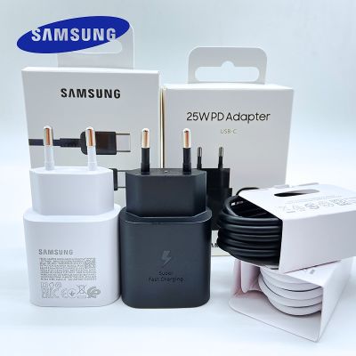 Samsung Note 10 Plus Charger Original EU Plug 25W Super Fast Charge Adapter For Galaxy Note20 S20 S21 Ultra A33 A53 A51 A71 M53