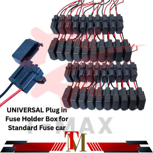 Universal Blade Fuse Holder Interlocking Plug In Fuse Holder With Wire