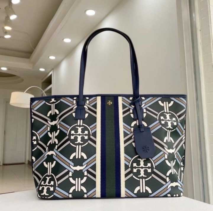 Tory Burch Gemini Link Tote in Green