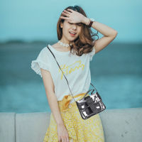 Boomss【New】 กระเป๋า crossbody ใสกระเป๋าใสตกแต่งกระเป๋าคอนเสิร์ตคอนเสิร์ต crossbody bag กระเป๋าสะพายข้างเดียว