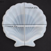 KCY แม่พิมพ์ซิลิโคนคอนกรีตเปลือกรูปร่างเครื่องประดับเก็บหอยเชลล์กาวถาดแม่พิมพ์