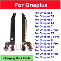 สำหรับ Oneplus 5 A5000 5T A5010 6 6T 7 7 7T 8 8T 9 Pro 9R USB ชาร์จพอร์ตซ่อมเปลี่ยนตัวเชื่อมต่อสายแผงวงจรเคเบิลแบบยืดหยุ่น