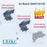 F00VC05001กลมเหล็กสำหรับ Bosch 120หัวฉีดขนาด1.34มม. แบบเซรามิค F00VC05008หัวฉีดน้ำมันเชื้อเพลิงอัตโนมัติวาล์วควบคุม F00VC05009ชุดซ่อมแซม