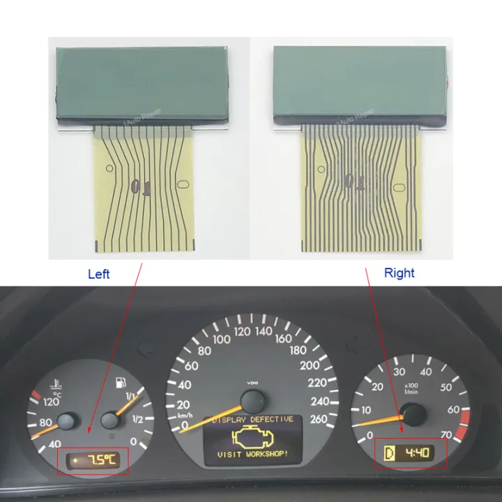 Dashboard LCD Screen Instrument Cluster Display for Mercedes Benz C