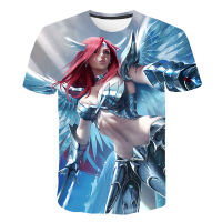 อะนิเมะ Fairy Tail Natsu 3D พิมพ์ Lucy และ Erza คอสเพลย์เสื้อยืดลำลองแขนสั้นเสื้อยืดการ์ตูนญี่ปุ่นแฟชั่น Tops