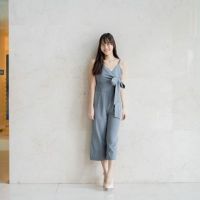 Stripe tie jumpsuit - Sissstyle