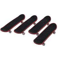 4 Pcs Professional Mini Fingerboards/ Finger Skateboard, Unique Matte Surface (Random Patterns and Colors)