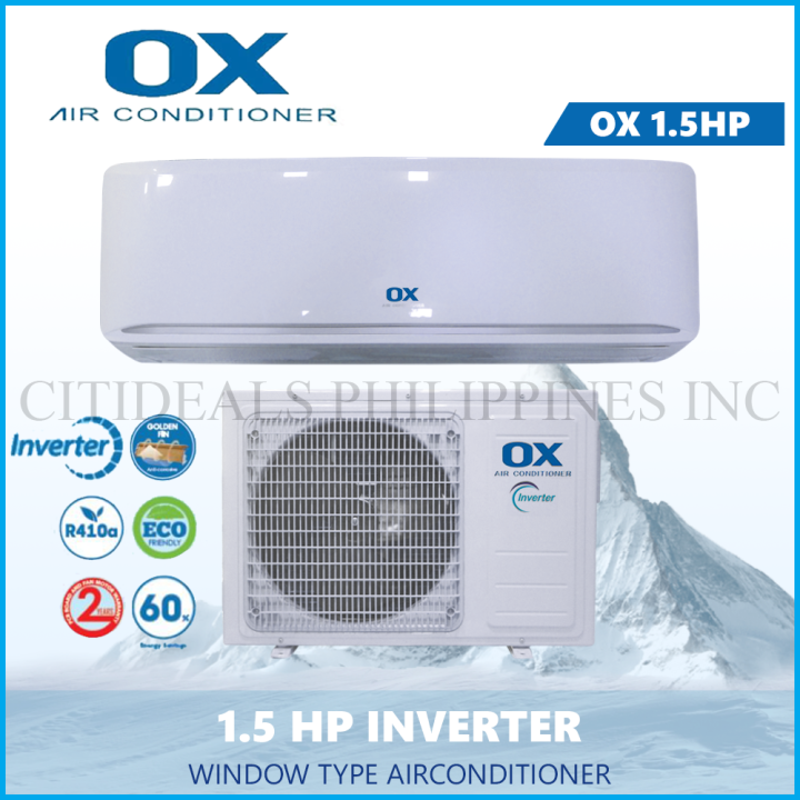 Split type 1.5hp OX Air GOLDFIN DC Inverter OX-W12-VF-DBS Deliver By Seller | Lazada PH