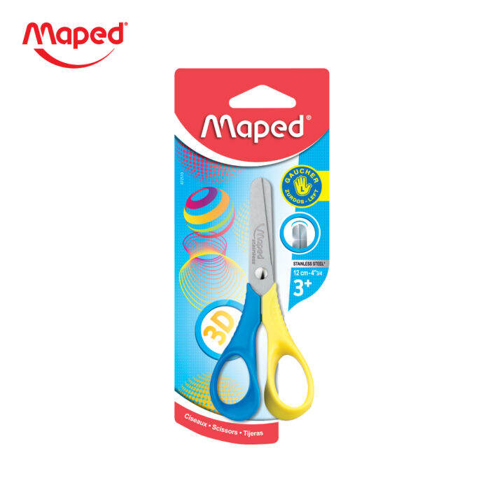 maped-มาเพ็ด-กรรไกรมือซ้าย-vivo-4-นิ้ว-กรรไกรเด็ก-ปลายโค้งมน-ปลอดภัย-รหัส-sc-472510