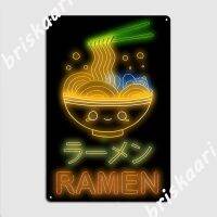 ตลกอะนิเมะญี่ปุ่น Ramen โปสเตอร์ดีบุก Ramen ป้ายโลหะคาวาอิกล่องแผ่น Club Home Garage Club โปสเตอร์ติดผนัง  （Stock size: 20cm * 30cm）