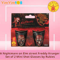 A Nightmare on Elm street Freddy Krueger Set of 2 Mini Shot Glasses by Rubies 2 / แก้วมินิสะสมลายเฟรดดี้ ครูเกอร์