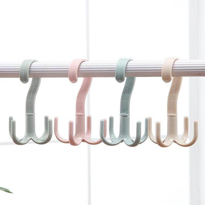 new-arrival-multi-purpose-hook-rotatable-four-claw-rack-coat-scarf-hanger-hanger-plastic-rack-hook-rack-slippers-tie-silk-scarf-t2y7