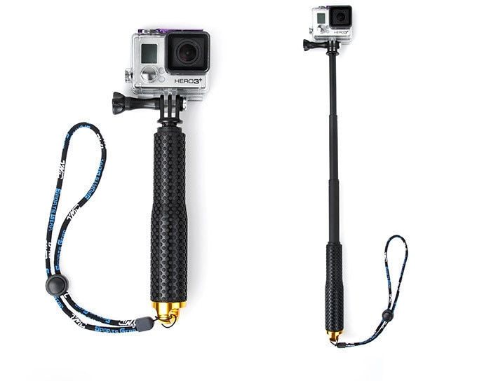 แท่งเซลฟี่แบบมือถือไม้ที่ขยายได้ขาตั้งเดี่ยวสำหรับกล้อง-go-pro-ฮีโร่9-8-7-10เหมาะสำหรับ-xiaomi-yi-4k-sjcam-sj4000-sj5000อุปกรณ์-sj7000