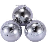 12Pcs Christmas Tree Decor Ball 80Mm Bauble Xmas Party Hanging Ball Christmas Ball for Home