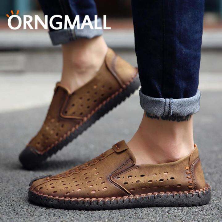 orngmall-ขายร้อนอิตาเลี่ยน-handmade-breathable-รองเท้าผู้ชายรองเท้าหนังลำลองรองเท้าอย่างเป็นทางการ-loafers-moccasin-flats-รองเท้าขนาดใหญ่ขนาด-38-46