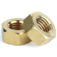 10pcs/50pcs SOLID BRASS FULL HEX NUTS FOR BOLTS amp; SCREWS M2/M2.5/M3/M4/M5/M6/M8/M10/M12/M14