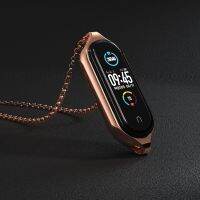 ✈⊕ஐ Necklace for Mi Band 6 Strap for Mi Smart Bend 5 Bracelet Pendant for Xiaomi Miband 4 3 Metal Wristband Hanging Neck Decoration