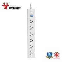 ปลั๊กไฟ GONGNIU รุ่นT1060 กำลังสูงสุด 2300W /10A ปลั๊กไฟมาตรฐาน ปลั๊กไฟต่อพ่วง 3/5 เมตร มาตรฐาน มอก วัสดุทนไฟ750องศา รับประกันนาน 3 ปี