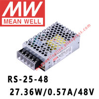 Mean Well RS-25-48 AC DC 27.36W 0.57A 48V แหล่งจ่ายไฟสลับเอาต์พุตเดี่ยว Meanwell ร้านค้าออนไลน์