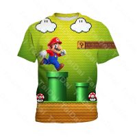 Super Mario 3D printing childrens 3-13 years old childrens short-sleeved T-shirt shirt boy fashion T-shirt