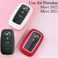 ใหม่สำหรับ Perodua Myvi 2022 MYVI 2022 Ativa ฝาครอบกุญแจ2021Car ทำจากหนัง + เคสปลอกรีโมท TPU ใสเคสอุปกรณ์เสริมรถยนต์