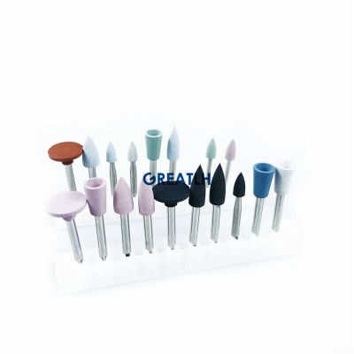 2.35Mm Dental Silicone Polisher Dental Diamond Burs Dental Materials Dentist Tools 18Pcs