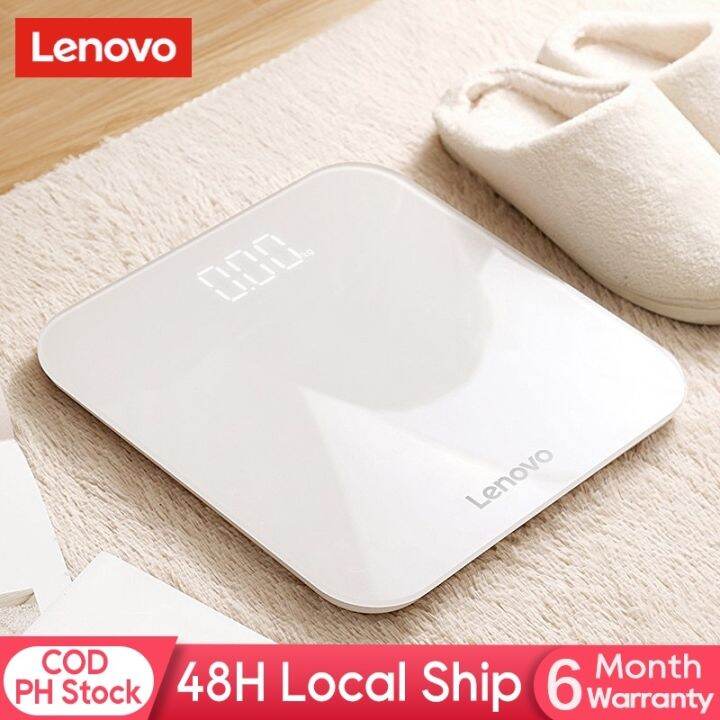 Lenovo Smart Weighing Scale Digital Lcd Electronic Tempered Glass