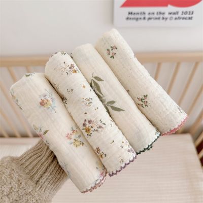 ✙♠ MILANCEL New Infant Towel Cute Soft Pure Cotton Gauze Baby Washcloth Childrens Absorbent Handkerchief
