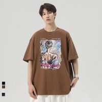 Short sleeve T-shirt male summer popular logo printed 2023 new port wind American boys half sleeve shirt on loose clothes --ntx230801♘