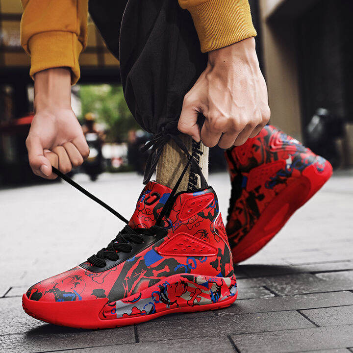 Autumn 2021 men's shoes high top venom aj actual combat basketball