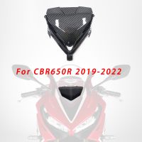 หน้ากากฮอนด้า CBR650R Speedmoto สำหรับมอเตอร์ไซค์ฝาครอบไฟหน้าด้านบนหน้า2019 2020 2021 2022คาร์บอนไฟเบอร์ทาสี