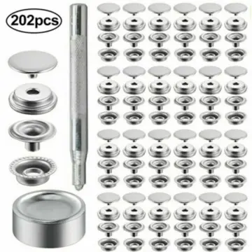 25Set Snap Fastener Kit Snaps Button Tool Stainless Steel For Marine Boat  Canvas DIY