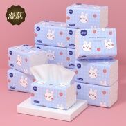 Giấy Ăn Rút Hình Thỏ Tím Siêu Dai Mềm Mại Đa Năng Thùng 40 Gói