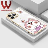 เคสโทรศัพท์โดราเอมอนสีชมพูการ์ตูน3D น่ารักสำหรับ VIVO V27 V27E V17 V19 V21 V11 V11โปร V11i S1โปร V9 V20โปร V20 V20 SE V23 V15 V15 V29E โปรกล้องปกป้อง S1นุ่มหลังซิลิโคนอ่าว