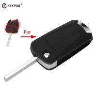 【Quality】 islwpi KEYYOU 2 Filp Remote Folding Key Case สำหรับ Opel VAUXHALL Corsa Astra Kadett Monza Montana Auto HU100A