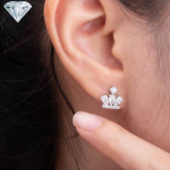 malai-gems-ต่างหูเพชร-เงินแท้-silver-925-เพชรสวิส-cz-เคลือบทองคำขาว-รุ่น-075-1ea82123-แถมกล่อง-ต่างหูcz-ต่างหูเงินแท้