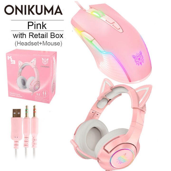 onikuma-k9-gaming-headset-casque-cute-girl-pink-cat-ear-stereo-headphones-with-mic-amp-led-light-for-laptop-computer-gamer