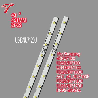 แถบไฟแบ็คไลท์ LED สำหรับ Samsung UE43NU7100 43NU7100 UE43NU7100U AOT_43_NU7100F BN96-45954A UE43NU7170U