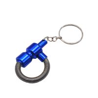 [COD] Small spring pipe Metal copper key chain