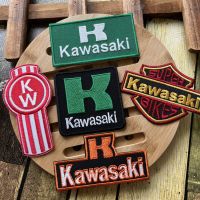 Kawasaki คาวาซากิ ตัวรีดติดเสื้อ อาร์มรีด อาร์มปัก ตกแต่งเสื้อผ้า หมวก กระเป๋า แจ๊คเก็ตยีนส์ Racing Embroidered Iron on Patch