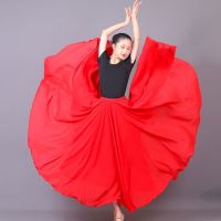 Childrens dance swing skirt 720-degree double-layer chiffon skirt classical dance childrens performance skirt Xinjiang dance skirt