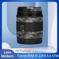 สำหรับ Canon EF-M 11-22มิลลิเมตร F4-5.6 IS STM ป้องกันรอยขีดข่วนกล้องเลนส์สติ๊กเกอร์เสื้อห่อฟิล์มป้องกันร่างกายป้องกันผิวปก