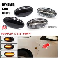 สัญญาณไฟกะพริบ LED แบบไดนามิกไฟด้านข้างกะพริบต่อเนื่องสำหรับ MAZDA 2 3 5 6 BT-50 MPV (10)