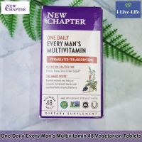 วิตามินและแร่ธาตุจากพืช สำหรับผู้ชาย One Daily Every Mans Multivitamin 48 Vegetarian Tablets - New Chapter