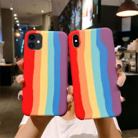 เคส สายรุ้งไล่โทนสีนิ่ม iPhone ทุกรุ่น Case iPhone6 / 6S / 6Plus / 6splus / 7Plus / 8Plus / iPhone X / XS / XR / iPhone 11 / 11Pro / 11Pro Max / SE2020 / iPhone 12 / 12Pro / 12mini / 12ProMax เคสนิ่มซิลิคอน