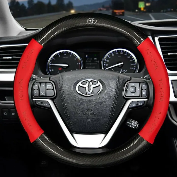 Carbon Fiber Car Steering Wheel Cover TOYOTA 38CM Lazada PH