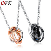 E-Commerce Supply Her King His Queen King Queen Pendant Titanium Steel Couple Necklace