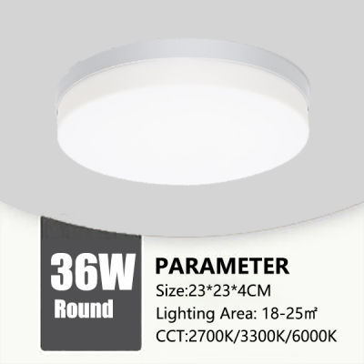 Ultra Thin Led Ceiling Lights Square 48W 36W 24W 18W Surface Mount Round Panel Lamp Fixture Home Living Room Bedroom Lighting